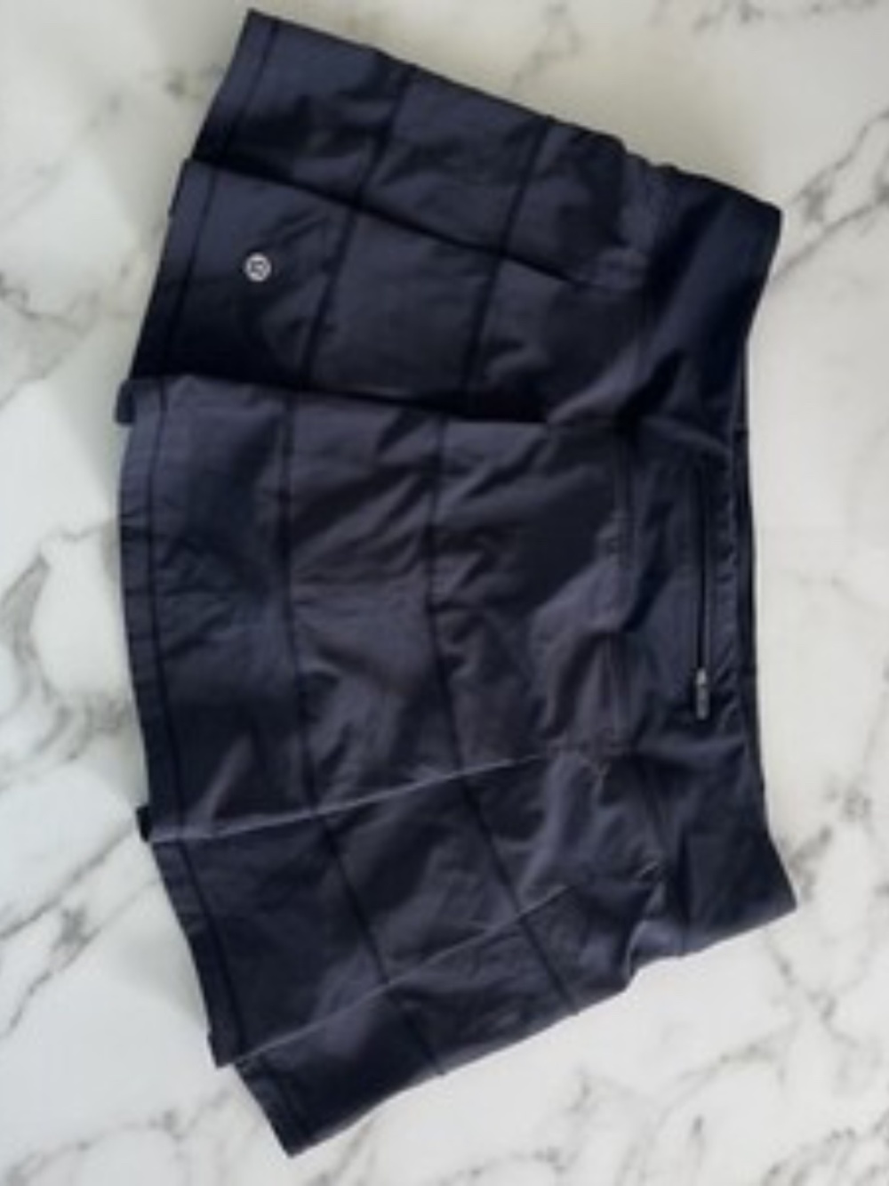 Lululemon Pace Rival Skirt Skort Black Size 10 Pleated Lined Tennis Golf Running - Picture 2 of 2